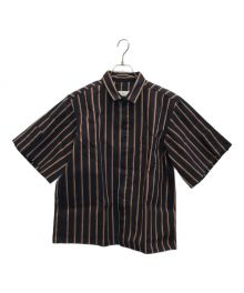 TOGA PULLA（トーガ プルラ）の古着「bonding stripe s/s shirt」｜ネイビー