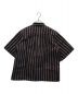 TOGA PULLA (トーガ プルラ) bonding stripe s/s shirt ネイビー サイズ:36：5000円