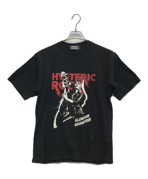 Hysteric Glamour（ヒステリックグラマー）Hysteric Glamour (ヒステリックグラマー) プリントTシャツ ブラック サイズ:Mの古着・服飾アイテム