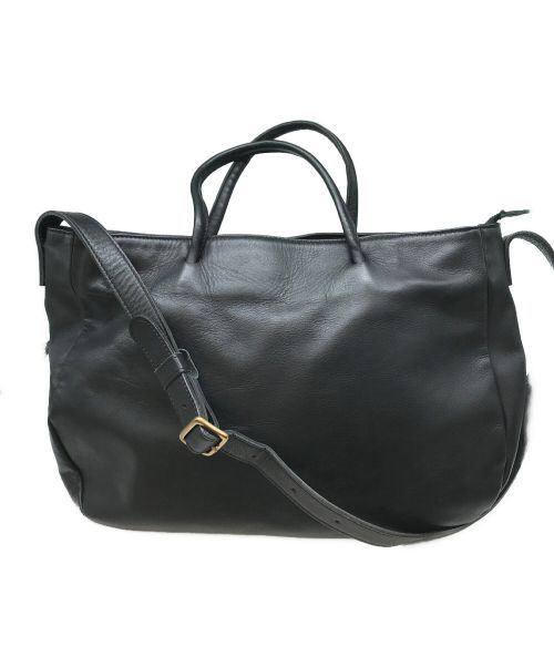 CLASKA（クラスカ）CLASKA (クラスカ) 2WAYレザーバッグ Sac travail ブラックの古着・服飾アイテム