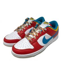 NIKE×FRUiTY PEBBLES（ナイキ×フルーティー ペブルス）の古着「Dunk Low QS "Habanero Red/Dark Sulfur/Laser Blue"」｜ブルー×レッド