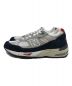 NEW BALANCE (ニューバランス) 991 ローカットスニーカー ホワイト×ネイビー サイズ:US7 1/2：14000円