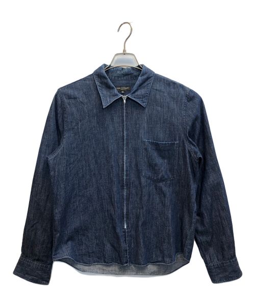 COMME des GARCONS HOMME PLUS（コムデギャルソンオムプリュス）COMME des GARCONS HOMME PLUS (コムデギャルソンオムプリュス) 02SS ジップアップデニムシャツジャケット インディゴ サイズ:Mの古着・服飾アイテム