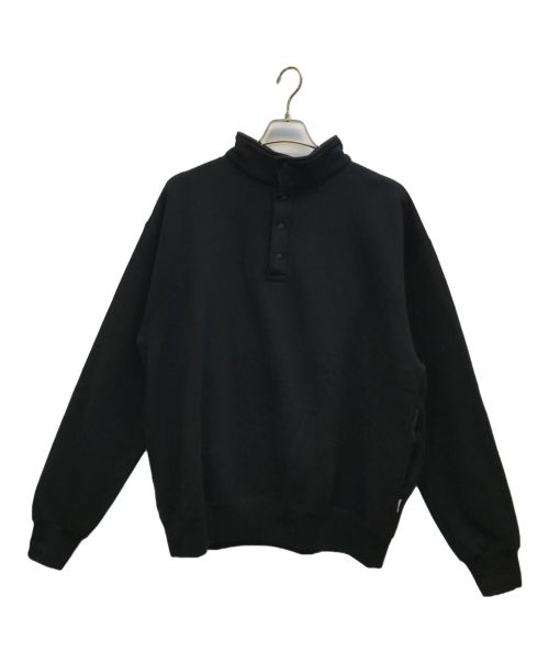 SO SHOP&HOSTEL（ソウショップアンドホステル）SO SHOP&HOSTEL (ソウショップアンドホステル) SNAP PULLOVER SWEAT ブラック サイズ:Mの古着・服飾アイテム