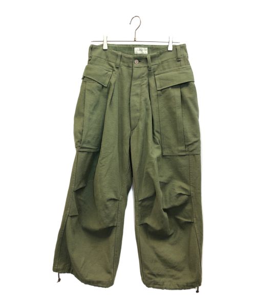 HERILL（ヘリル）HERILL (ヘリル) Denim Cargo Pants カーキ サイズ:1の古着・服飾アイテム