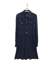 SEE BY CHLOE（シーバイクロエ）の古着「Tech fabric shirt dress」｜ネイビー