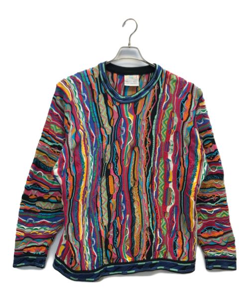 Coogi（クージー）Coogi (クージー) 3Dパターンハンドニット マルチカラー サイズ:Mの古着・服飾アイテム