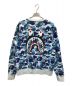 A BATHING APE (アベイシングエイプ) ABC CAMO SHARK CREWNECK ブルー サイズ:L：10000円