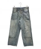 SUGARHILLシュガーヒル）の古着「FADED DOUBLE KNEE DENIM PANTS」｜インディゴ