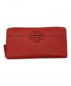 TORY BURCHトリーバーチ）の古着「McGraw Zip Continental Wallet」｜レッド