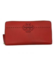 TORY BURCH（トリーバーチ）の古着「McGraw Zip Continental Wallet」｜レッド