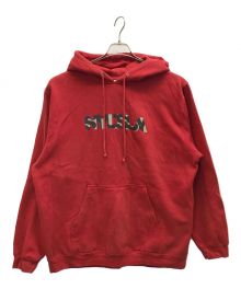 stussy（ステューシー）の古着「00s プルオーバーパーカー」｜レッド