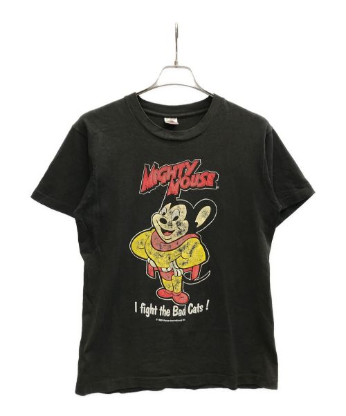 FRUIT OF THE LOOM（フルーツオブザルーム）FRUIT OF THE LOOM (フルーツオブザルーム) MIGHTY MOUSE プリントTシャツ ブラック サイズ:Mの古着・服飾アイテム