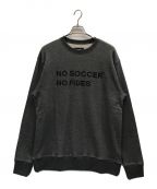 FIDESフィデス）の古着「NO SOCCER CREW NECK SWEAT」｜グレー