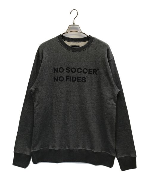 FIDES（フィデス）FIDES (フィデス) NO SOCCER CREW NECK SWEAT グレー サイズ:2XL 未使用品の古着・服飾アイテム