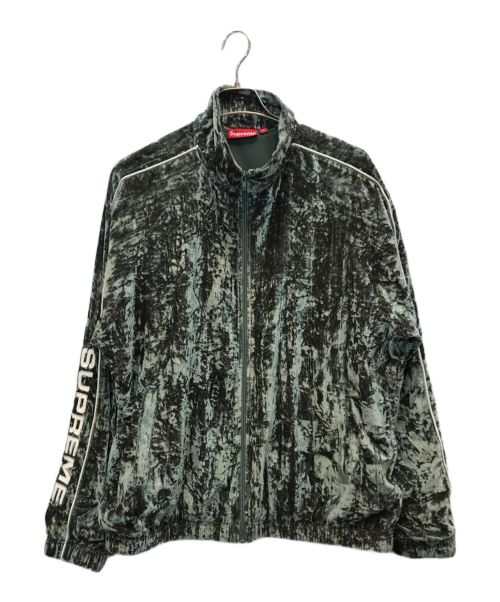 SUPREME（シュプリーム）SUPREME (シュプリーム) 23AW Crushed Velvet Track Jacket グリーン サイズ:Lの古着・服飾アイテム