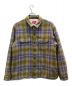 SUPREME（シュプリーム）の古着「Shearling Lined Flannel Shirt」｜パープル×ベージュ