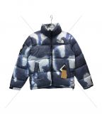 THE NORTH FACE×SUPREMEザ ノース フェイス×シュプリーム）の古着「Bleached Denim Print Nuptse Jacket」｜ブルー