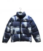 THE NORTH FACE×SUPREMEザ ノース フェイス×シュプリーム）の古着「Bleached Denim Print Nuptse Jacket」｜ブルー