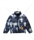 SUPREME×THE NORTH FACEシュプリーム×ザ ノース フェイス）の古着「Bleached Denim Print Nuptse Jacket」｜ブルー