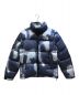 THE NORTH FACE（ザ ノース フェイス）の古着「Bleached Denim Print Nuptse Jacket」｜ブルー