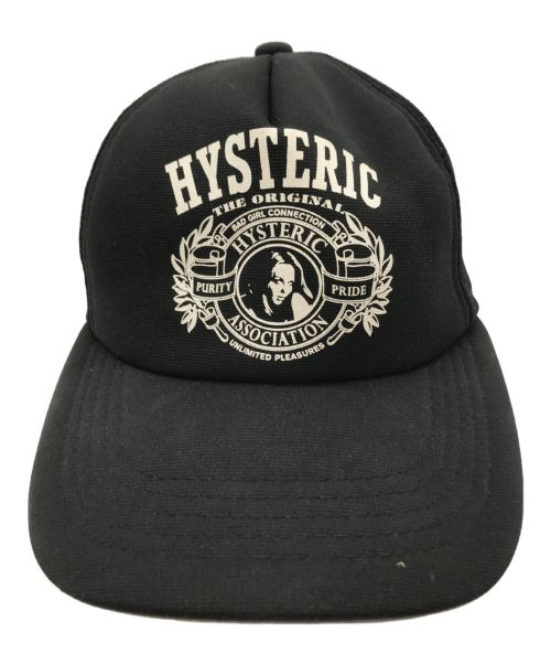 Hysteric Glamour（ヒステリックグラマー）Hysteric Glamour (ヒステリックグラマー) メッシュキャップ ブラックの古着・服飾アイテム