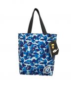 A BATHING APEアベイシングエイプ）の古着「ABC CAMO TOTE BAG」｜ブルー