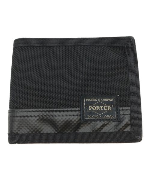 PORTER（ポーター）PORTER (ポーター) 2つ折り財布 ブラックの古着・服飾アイテム