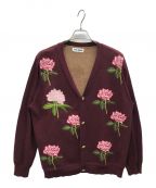 TTT MSWティー）の古着「Rose Jacquard Knit Cardigan」｜ブラウン