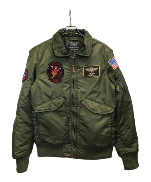 TOP GUN（トップガン）TOP GUN (トップガン) CWU-45P/フライトジャケット オリーブ サイズ:Lの古着・服飾アイテム