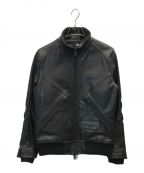 AVIREXアヴィレックス）の古着「PDW DEFENSIVE LEATHER JACKET」｜ブラック