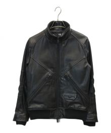 AVIREX（アヴィレックス）の古着「PDW DEFENSIVE LEATHER JACKET」｜ブラック