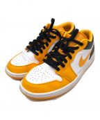 NIKEナイキ）の古着「AIR JORDAN 1 LOW」｜イエロー×ホワイト