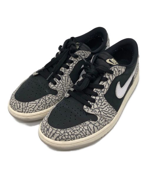 NIKE（ナイキ）NIKE (ナイキ) AIR JORDAN 1 LOW OG ブラック×グレー サイズ:US9.5の古着・服飾アイテム