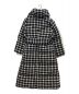 HER LIP TO (ハーリップトゥ) Loop Yarn Tweed Belted Down Coat ブラック×ホワイト サイズ:S 未使用品：20000円