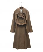 HER LIP TOハーリップトゥ）の古着「Mademoiselle 2Way Long Coat」｜ブラウン