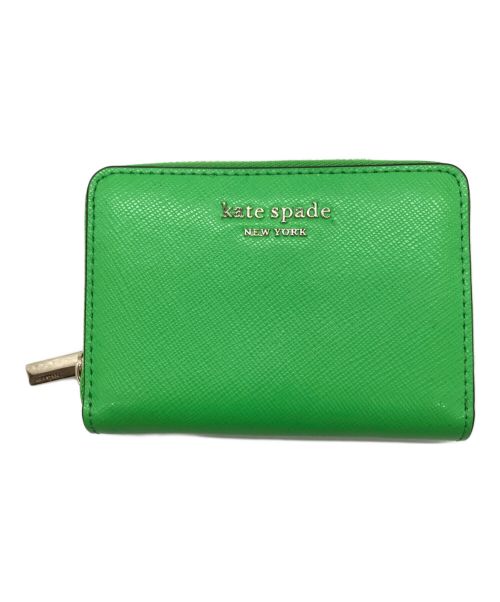 Kate Spade（ケイトスペード）Kate Spade (ケイトスペード) SPENCER カードケース グリーンの古着・服飾アイテム