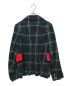 COMME des GARCONS COMME des GARCONS (コムデギャルソン コムデギャルソン) ブラックウォッチチェック丸襟ジャケット グリーン×ネイビー サイズ:S：16000円