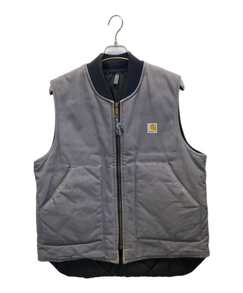 CarHartt（カーハート）CarHartt (カーハート) ダック地ベスト ブルー サイズ:LARGEの古着・服飾アイテム