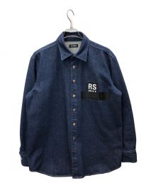 RAF SIMONS（ラフシモンズ）の古着「17SS ロゴパッチ デニムシャツ」｜インディゴ