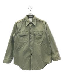 MADISON BLUE（マディソンブルー）の古着「HAMPTON BACK SATIN SHIRT」｜カーキ