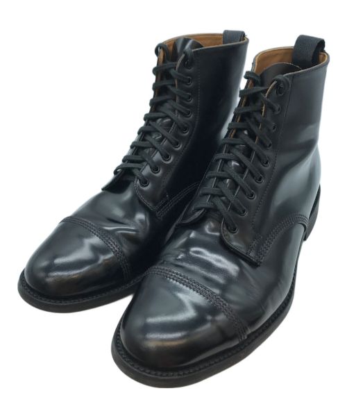 SANDERS（サンダース）SANDERS (サンダース) MILITARY DERBY BOOT ブラック サイズ:7 1/2の古着・服飾アイテム