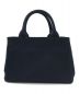 PRADA (プラダ) CANAPA 2WAYバッグ ネイビー：77000円