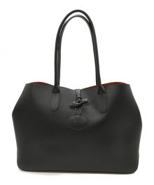 LONGCHAMP（ロンシャン）の古着「ROSEAU トートバッグ」｜ブラック