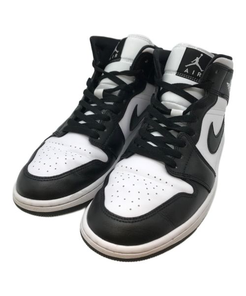 NIKE（ナイキ）NIKE (ナイキ) WMNS AIR JORDAN 1 MID ブラック×ホワイト サイズ:US10の古着・服飾アイテム