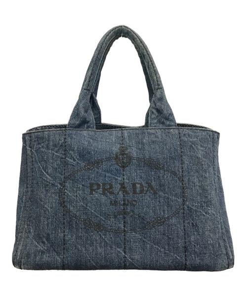 PRADA（プラダ）PRADA (プラダ) カナパデニムハンドバッグ インディゴの古着・服飾アイテム