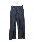 JOHN LAWRENCE SULLIVANジョン ローレンス サリバン）の古着「Rigid denim wide pants」｜インディゴ