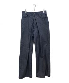 JOHN LAWRENCE SULLIVAN（ジョンローレンスサリバン）の古着「Rigid denim wide pants」｜インディゴ