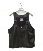 flagstuff×blackmeansフラグスタフ×ブラックミーンズ）の古着「Leather Vest」｜ブラック