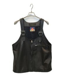 flagstuff×blackmeans（フラグスタフ×ブラックミーンズ）の古着「Leather Vest」｜ブラック